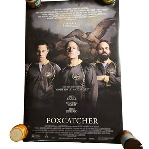 Foxcatcher 2014 Original Movie Poster 27x40 Steve Carell Channing Tatum D/S